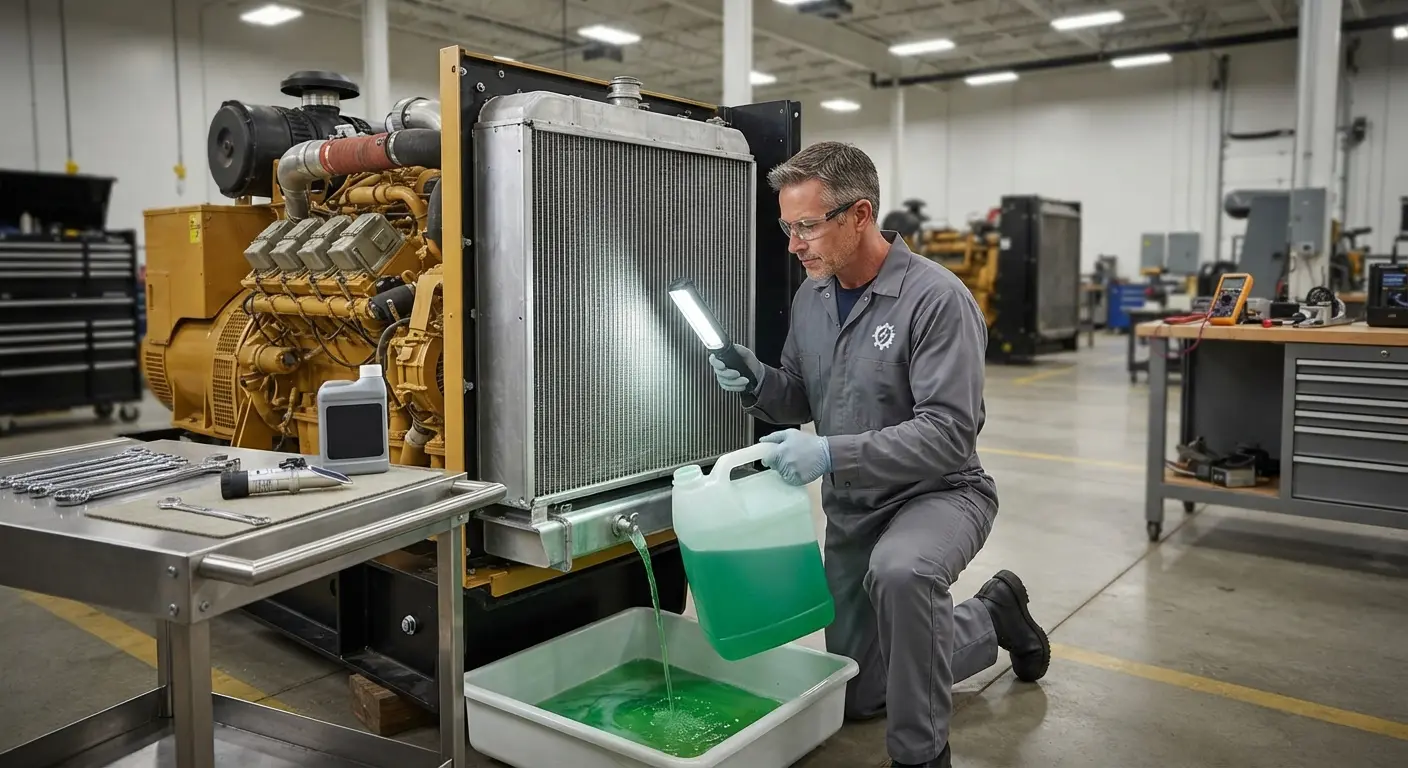 Coolant & Radiator Flushing for Generators | Mega Solutions UAE